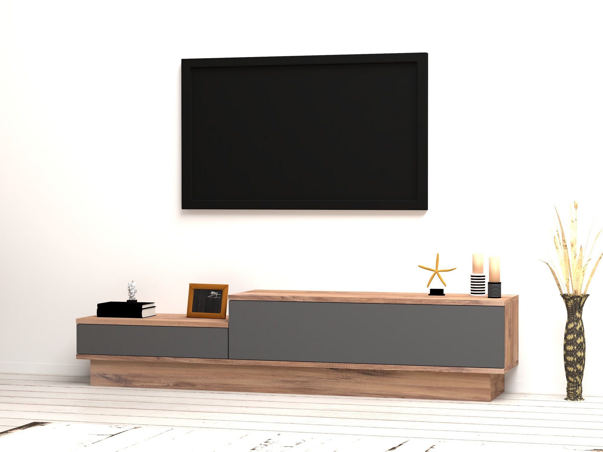 Skye Decor TV-Schrank Schränke, 35x160x35 cm, 100% Melaminbeschichtete Partikelplatte