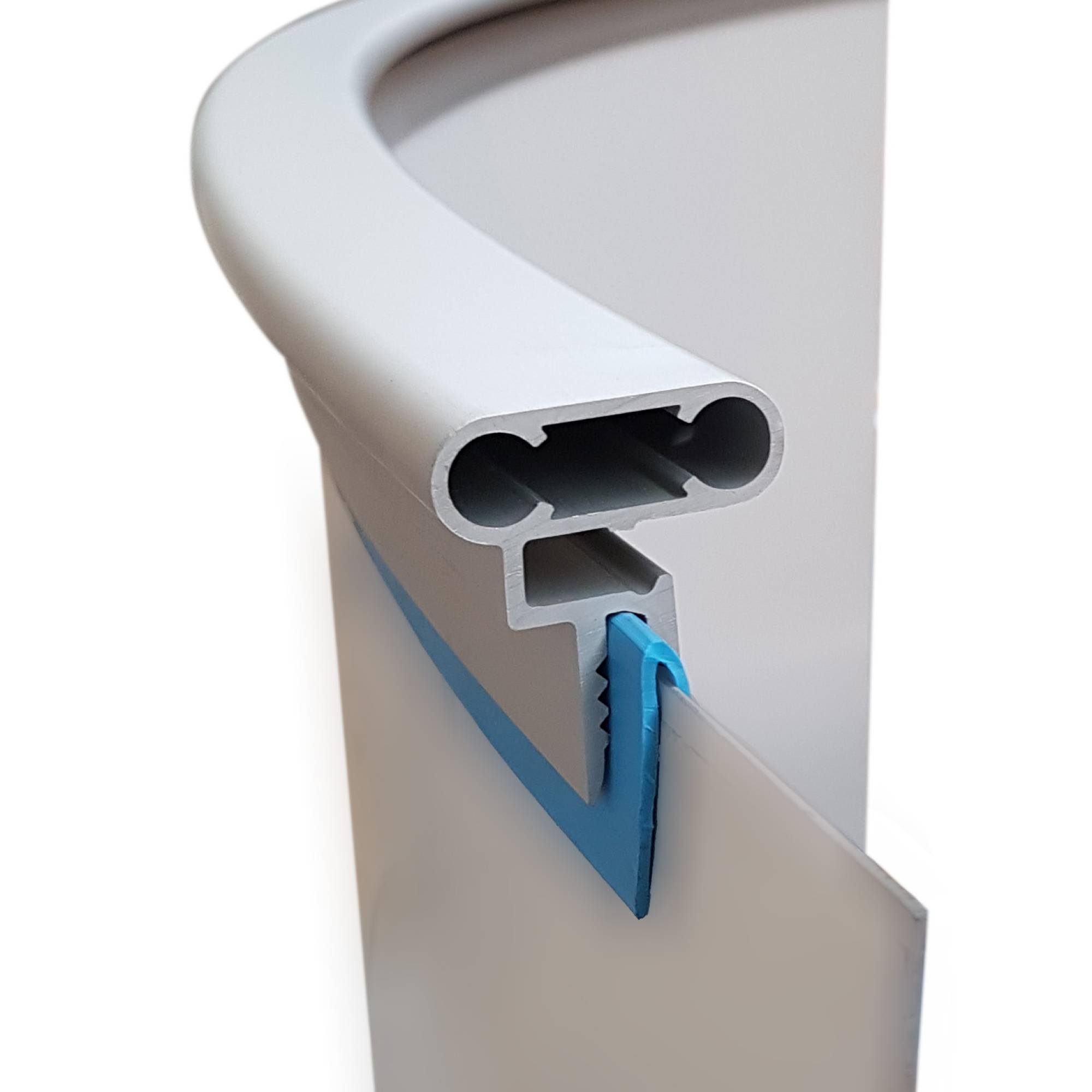 Waterman Handlauf Handlaufpaket Premium aus Aluminium für Rundbecken, (Komplett-Set, 1 St)
