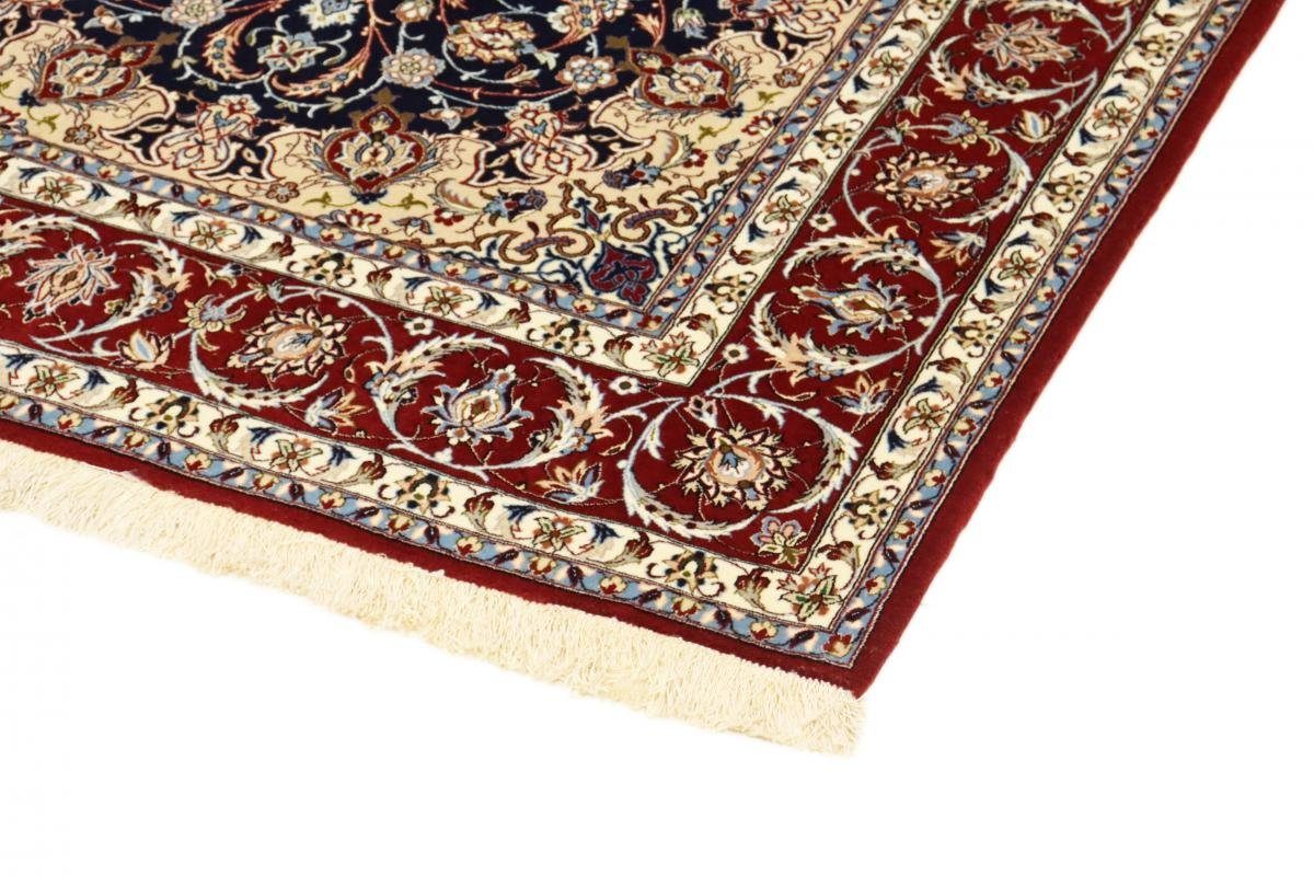 Trading, Höhe: mm rechteckig, Isfahan 6 Seidenkette Orientteppich, Handgeknüpfter 157x229 Nain Orientteppich