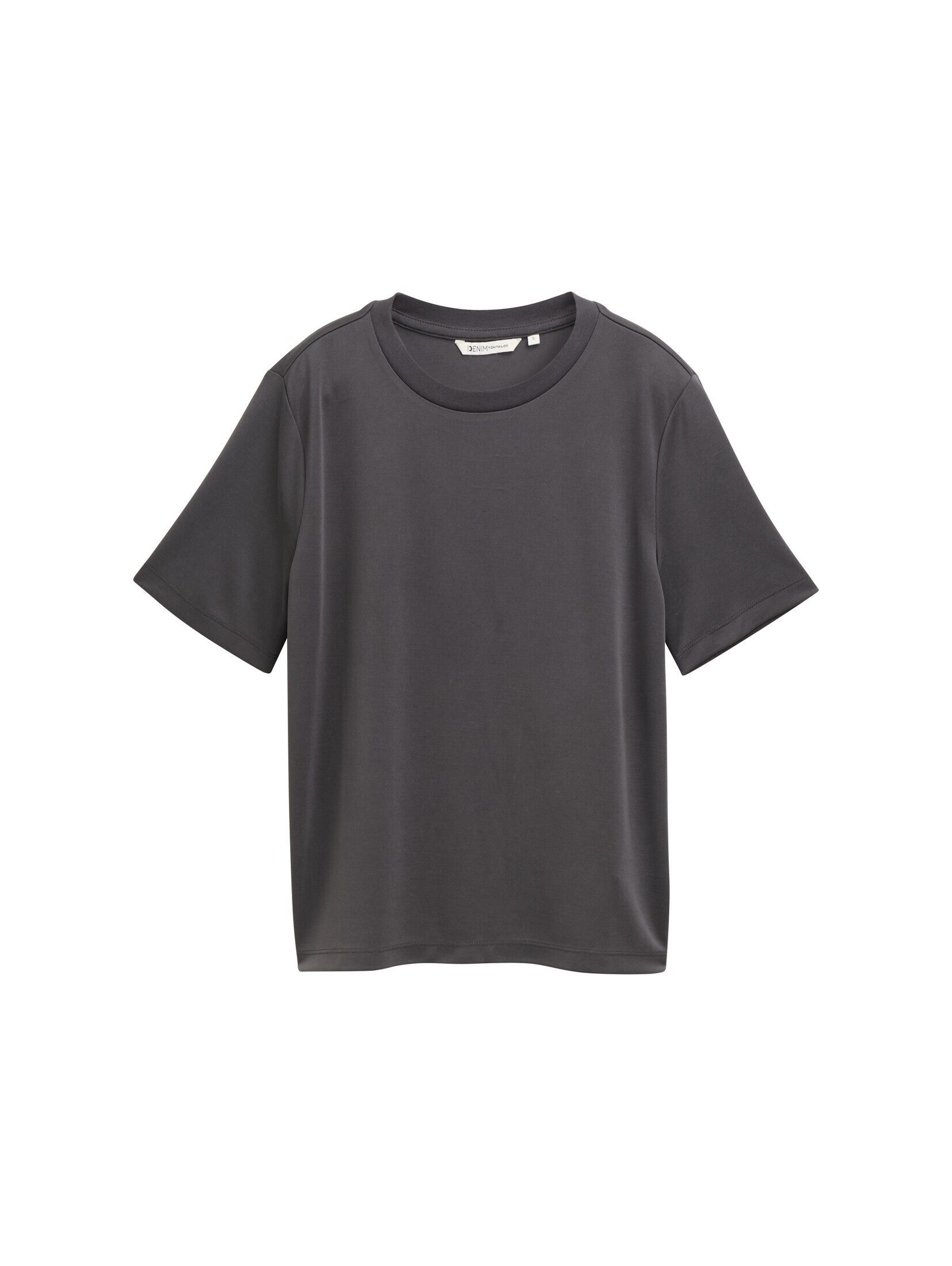 TOM TAILOR Denim Rundhalsshirt mit Rundhalsausschnitt günstig online kaufen