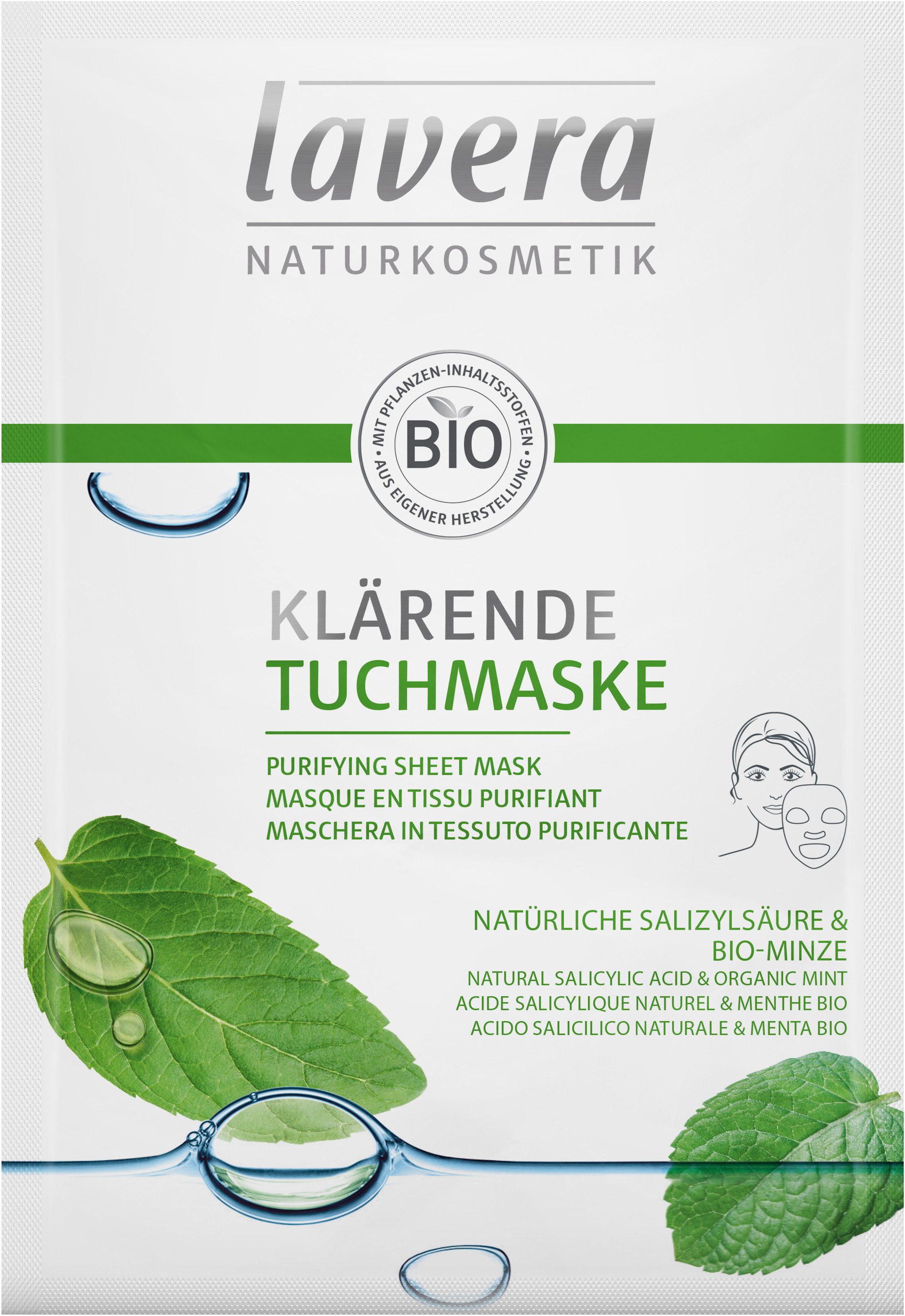 lavera Gesichtsmaske Klärende Tuchmaske, 1-tlg.