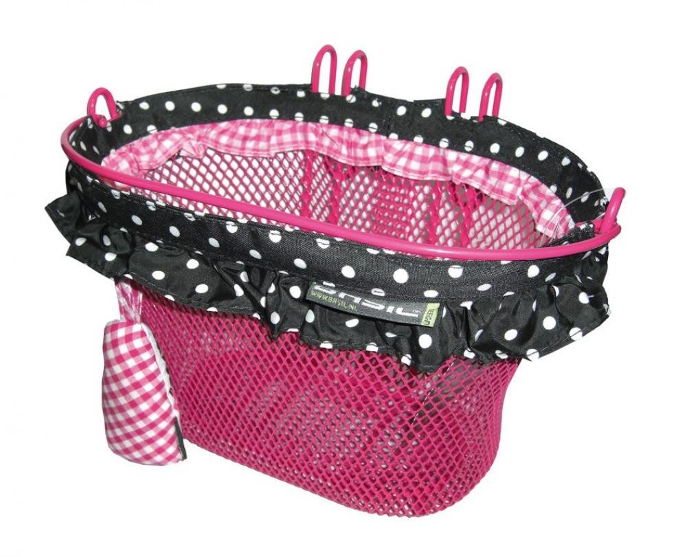 Basil Fahrradkorb Basil Kinderfahrradkorb Jasmin Baboushka Pink 20x28x18 cm