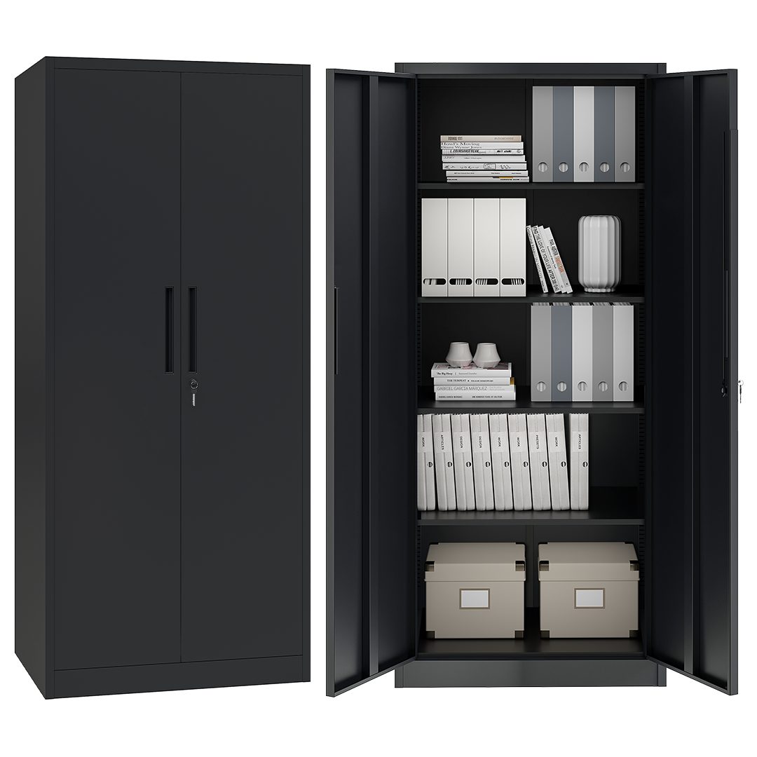 STEELSØN Aktenschrank Regulus aus Stahl, abschließbar (Schwarz) Spindschran günstig online kaufen