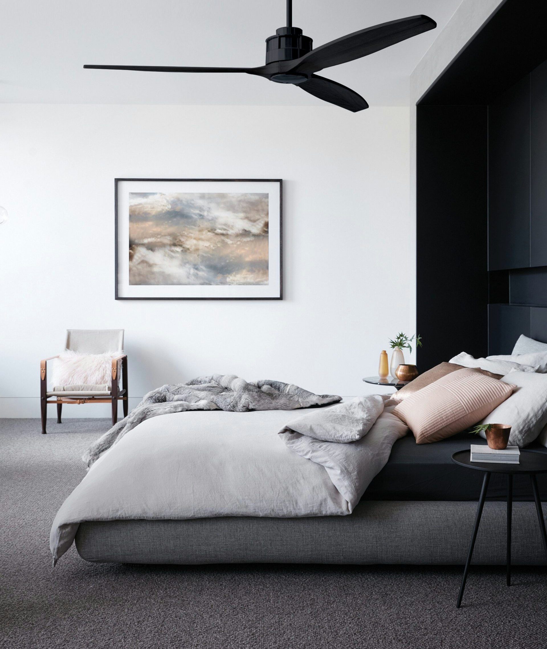 Lucci air Deckenventilator Energiespar Deckenventilator Airfusion Akmani Schwarz