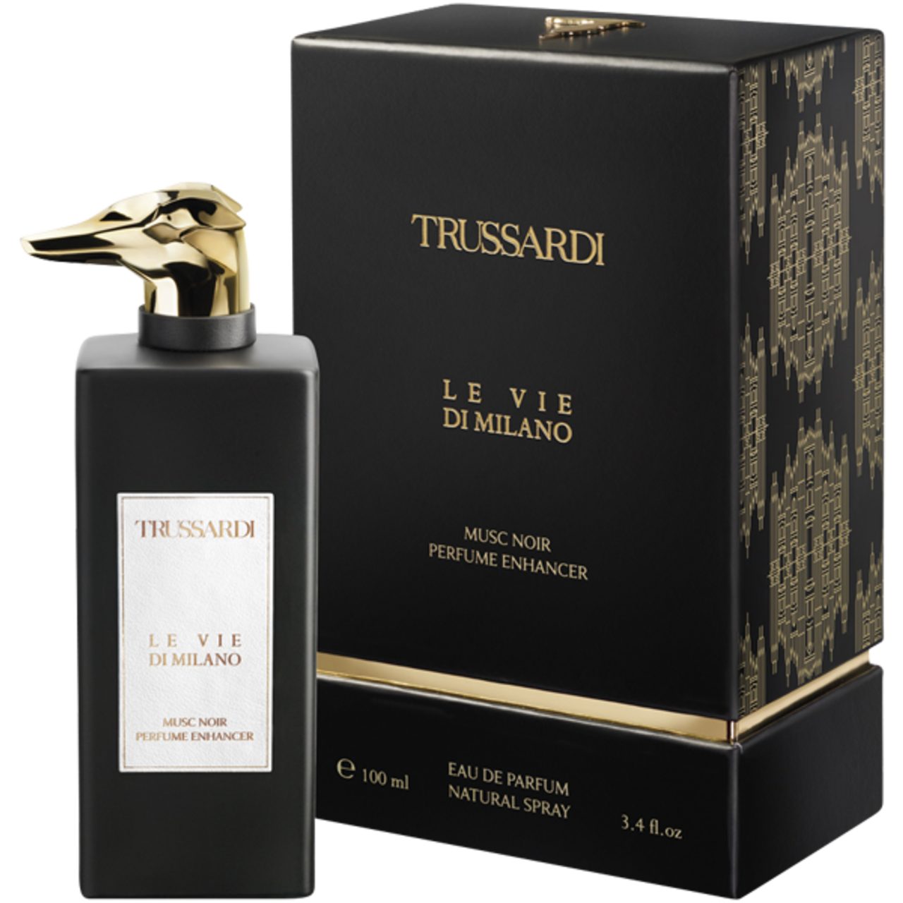 Trussardi Eau de Parfum Le Vie Di Milano Musc Noir Perfume Enhancer EdP Nat. Spray, Damenduft, Woody Floral