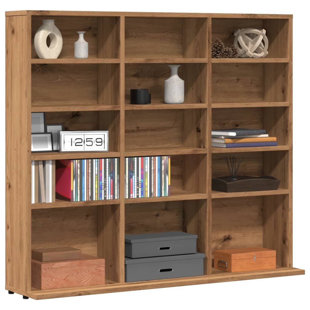 vidaXL CD-Regal CD-Regal Artisan-Eiche 100x23x89,5 cm Holzwerkstoff, 1-tlg.