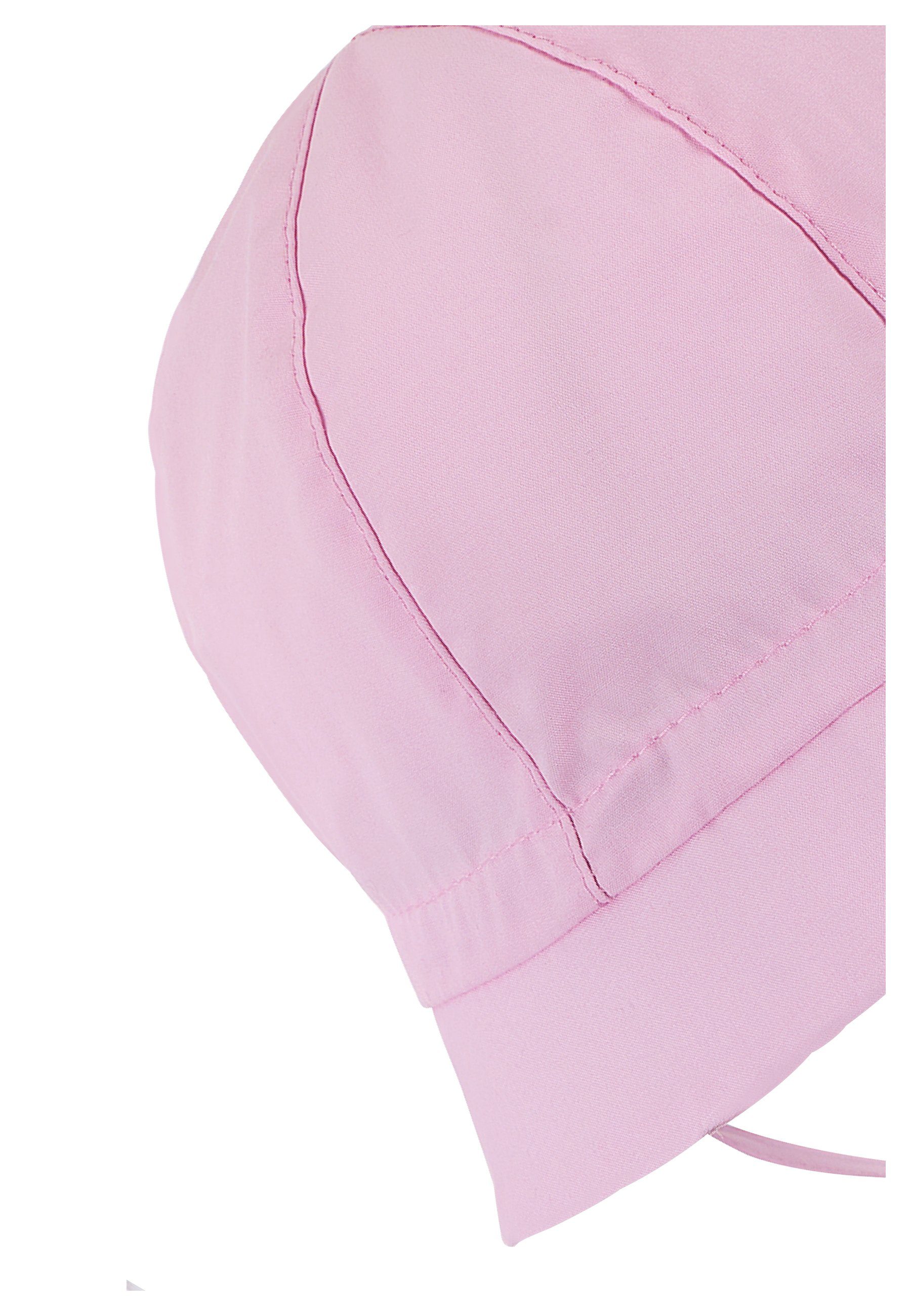 aus (Bio) Bindebändern aus Schlupfmütze mit Größenregulierung mit Einfarbig) Hut und Sterntaler® UV-Schutz Sonnenhut 50+ Baby Hut rosafarben (1-St., UV-Popeline