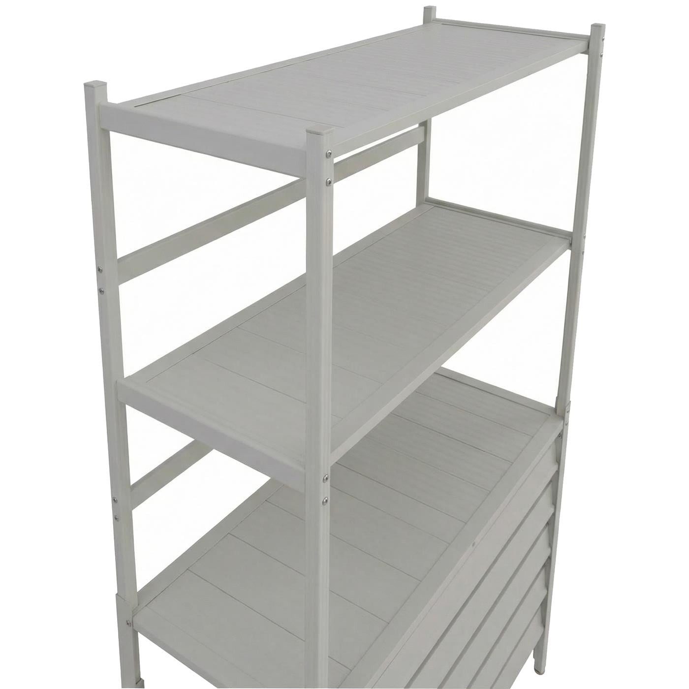 PROREGAL® Klimaanlagen-Verkleidung Aluminium 163x90x38cm Abdeckung Schutzgitter Regal