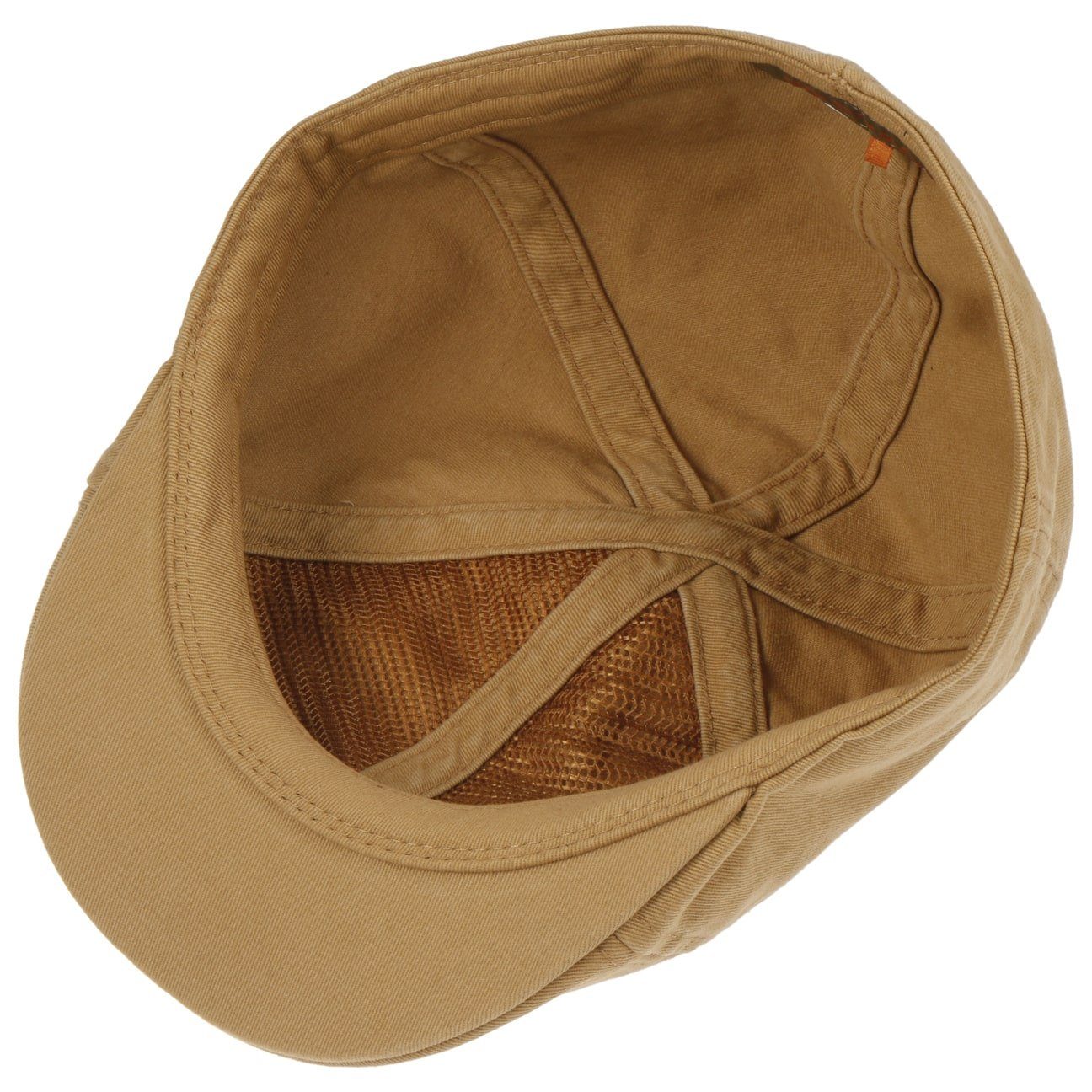 (1-St) Schirm Cap hellbraun mit Schirmmütze Flat Stetson