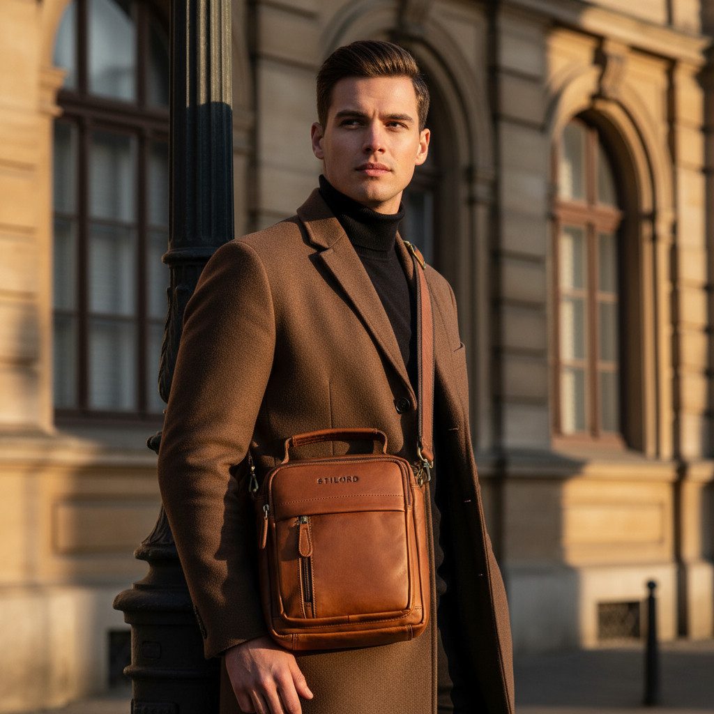 STILORD Schultertasche "Ruben" Umhängetasche Herren Leder 10,9 Zoll günstig online kaufen