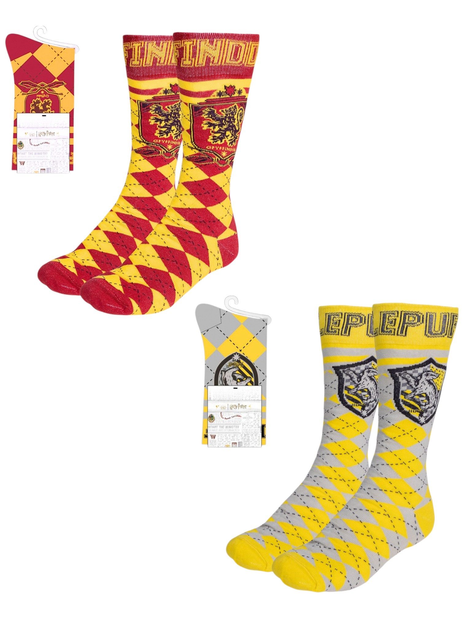 Cerdá Socken Hufflepuff - Gryffindor (2-Paar) Baumwoll-Socken Größe 38-45