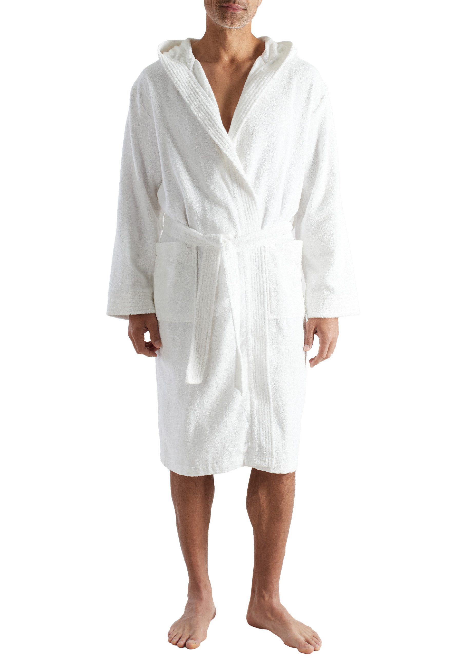 CECEBA Herrenbademantel CECEBA Herren Bademantel weiß uni, knielang, Baumwo günstig online kaufen