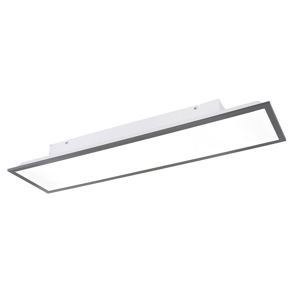 GLOBO LIGHTING LED Deckenleuchte, LED-Leuchtmittel fest verbaut, Aufbau Panel in rechteckiger Form Alu Deckenpanel weiß