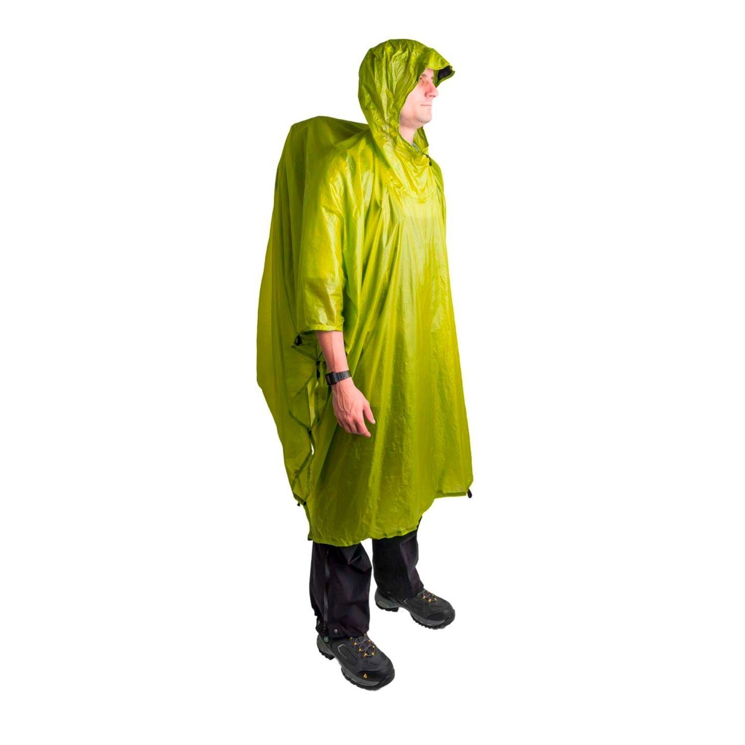 sea to summit Regenponcho Ultra-Sil Nano Tarp-Poncho lime