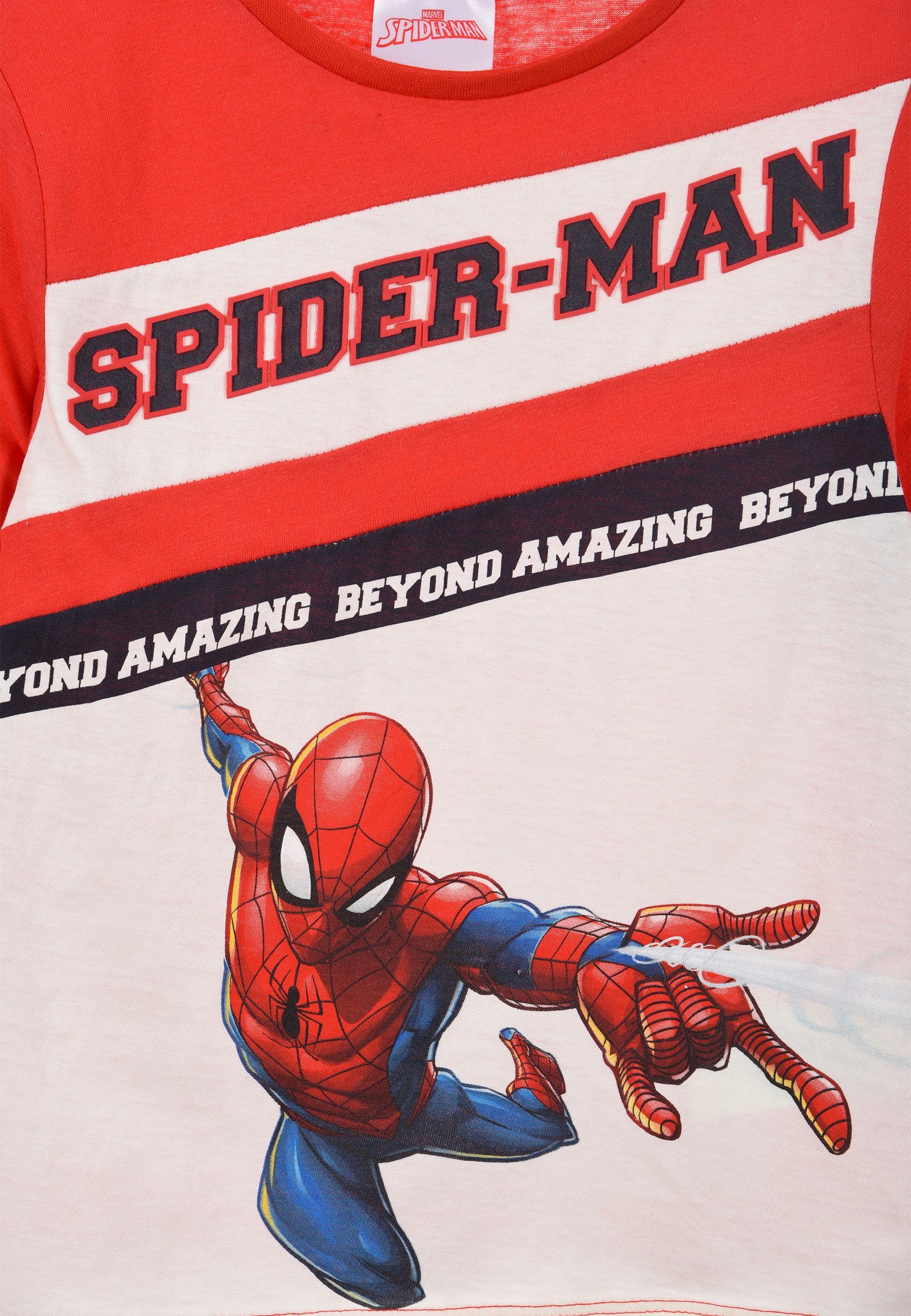 verwendete Durch Jungen Langarmshirt Ihre die Langarm T-Shirt, angenehmes haben Spiderman Kleinen Baumwolle ein Longsleeve Kinder
