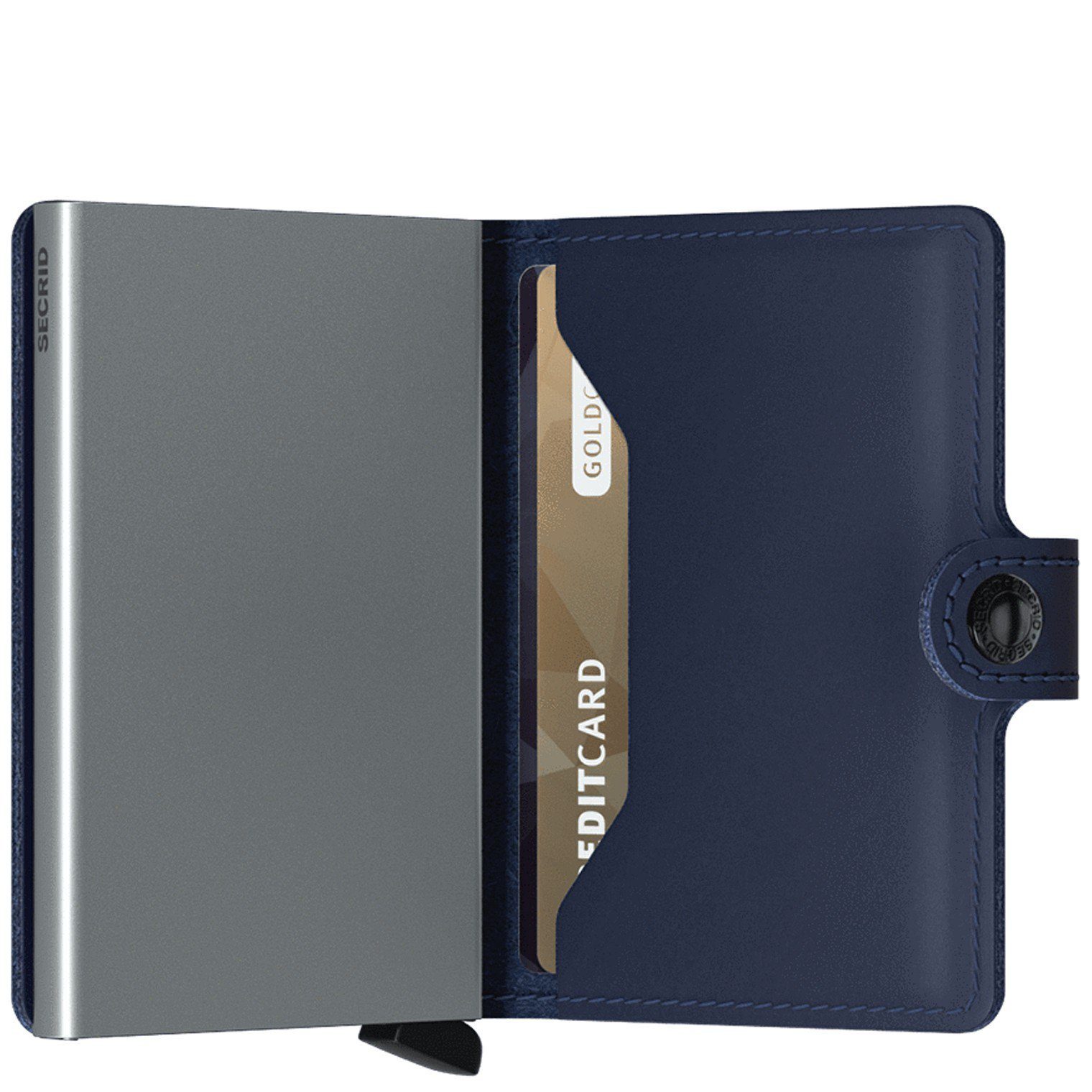 (1-tlg) - SECRID RFID navy 6.5 Original Geldbörse cm Geldbörse Miniwallet