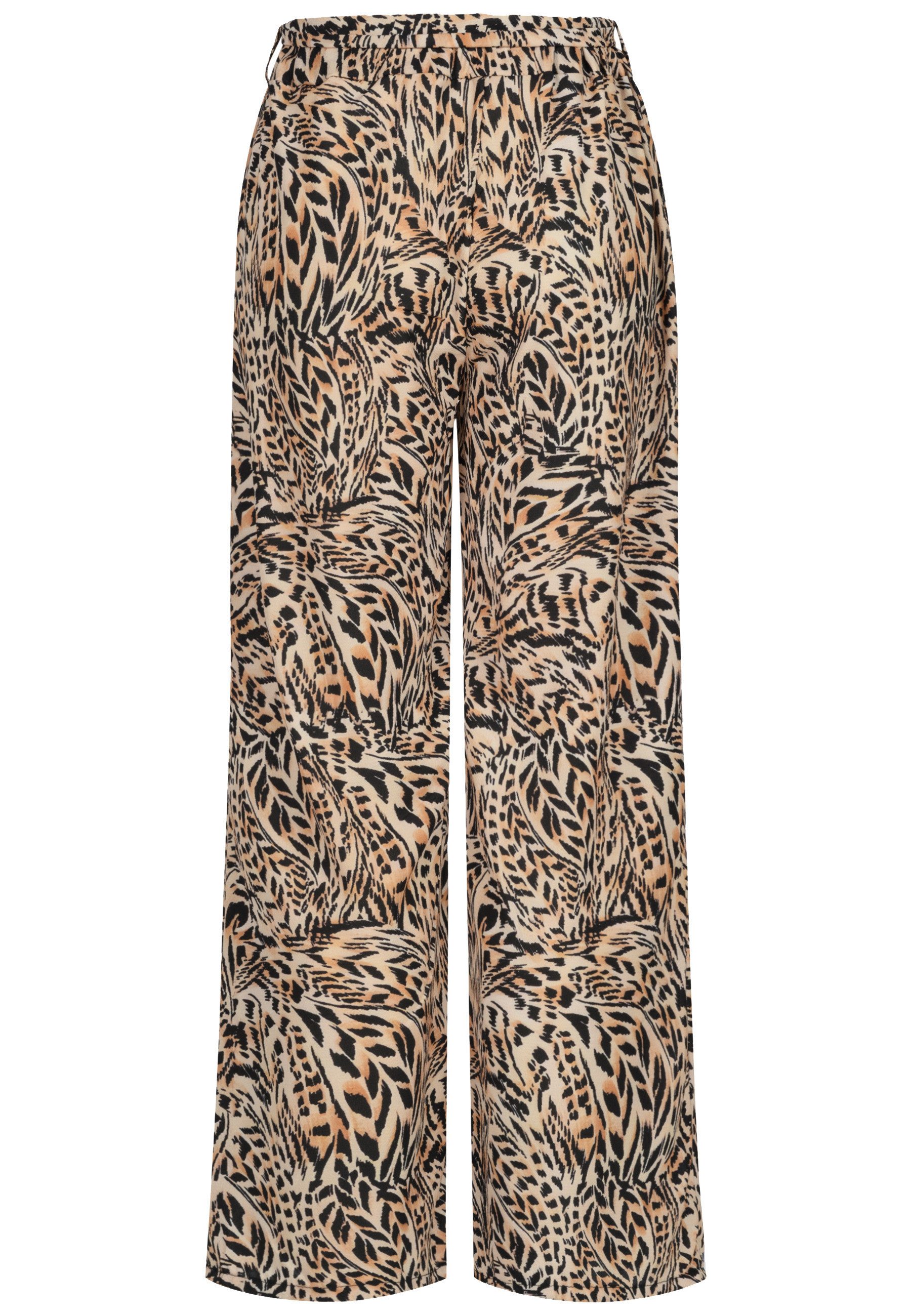 Stoffhose CLOUD 5IVE Summer Pants with tie belt and aop leo print