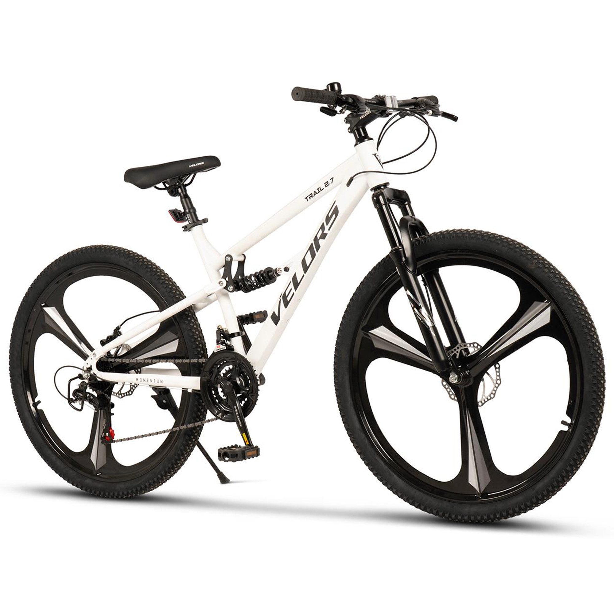 Velors Mountainbike 27.5 29 Zoll Fahrrad für Herren Damen, 21 Gang Tourney Schaltwerk, Kettenschaltung, (Magnesiumfelgen mit 3 Speichen), Kettenschaltung Jugendfahrrad MTB Fully Fahrrad