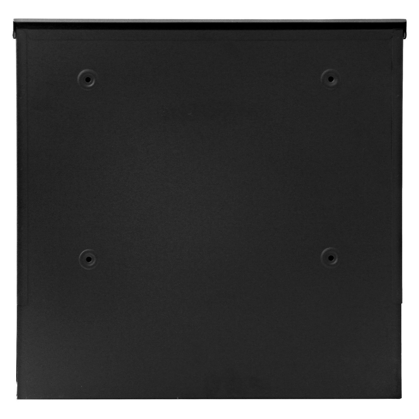 2 Wandbriefkasten Inkl. MCW-B30, Zylinderschloss, schwarz Montagematerial MCW und Schlüsseln