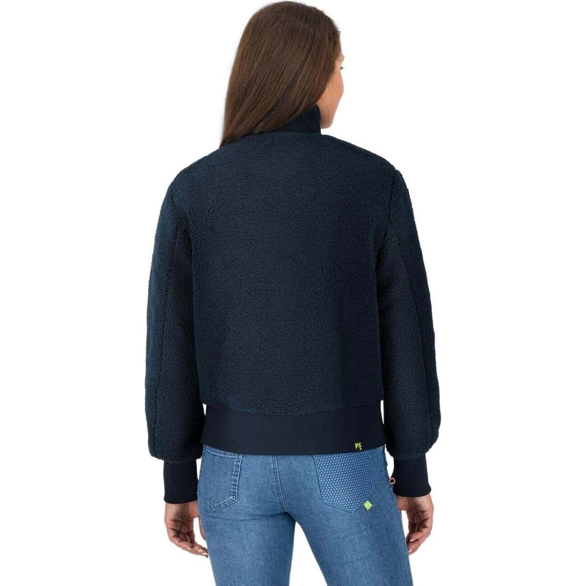 Karpos Outdoorjacke Sass Bece W Bomber Kuschelige Bomberjacke aus recyceltem Fleece, ideal für gemäßigte