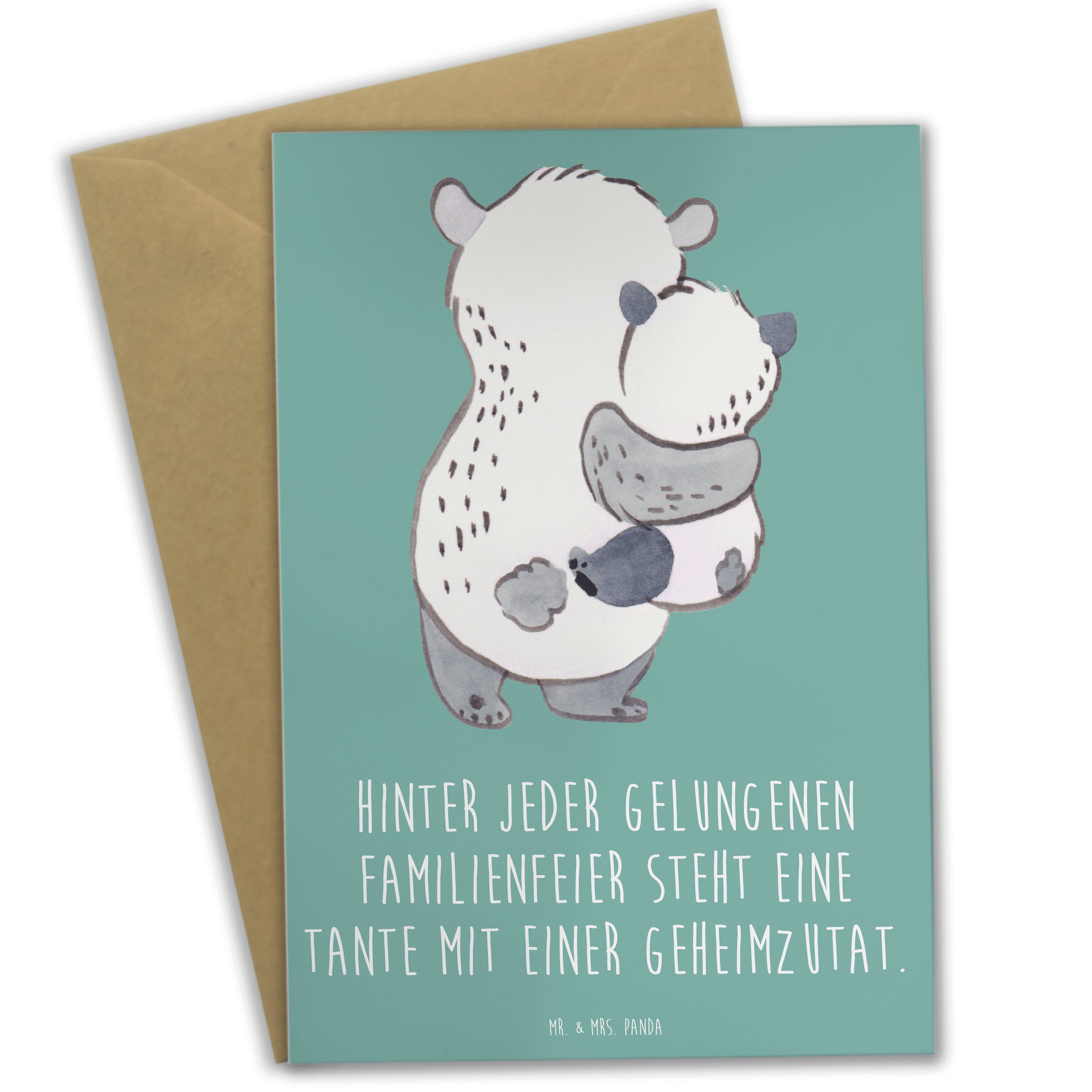 Grußkarte Tante Geheimzutat - Meeresbrise - Geschenk, Familienfeier, Dankbarkei