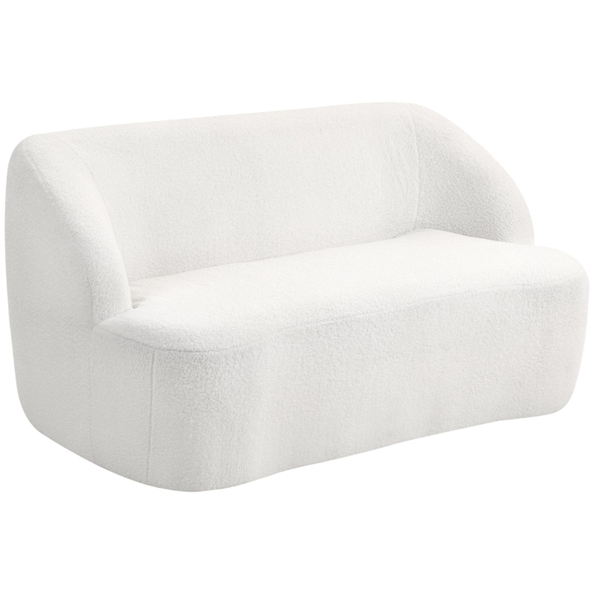 MC Star 2-Sitzer Sofa, geschwungenes Design, Polstersofa mit Fleece-Bezug, günstig online kaufen