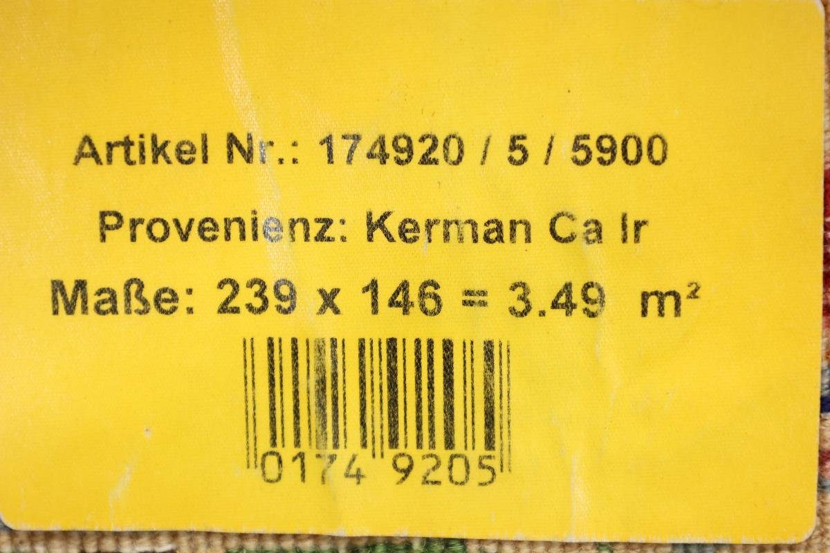 Orientteppich Kerman 145x240 Handgeknüpfter / mm Höhe: 8 rechteckig, Perserteppich, Nain Trading, Orientteppich