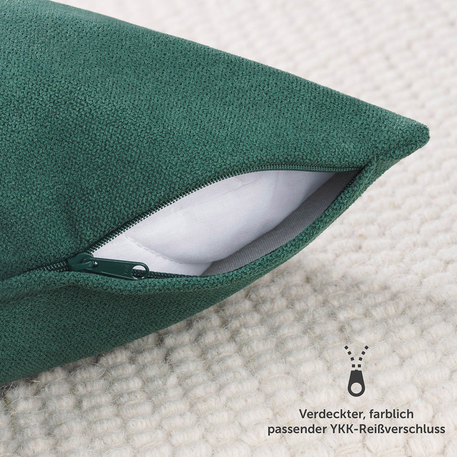 Blumtal Kissenbezug Chenille - Kuscheliges Zierkissen, günstig online kaufen