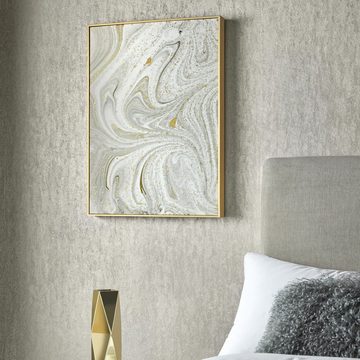 Art for the home Leinwandbild Luxus Gold Marmor, (1 St)