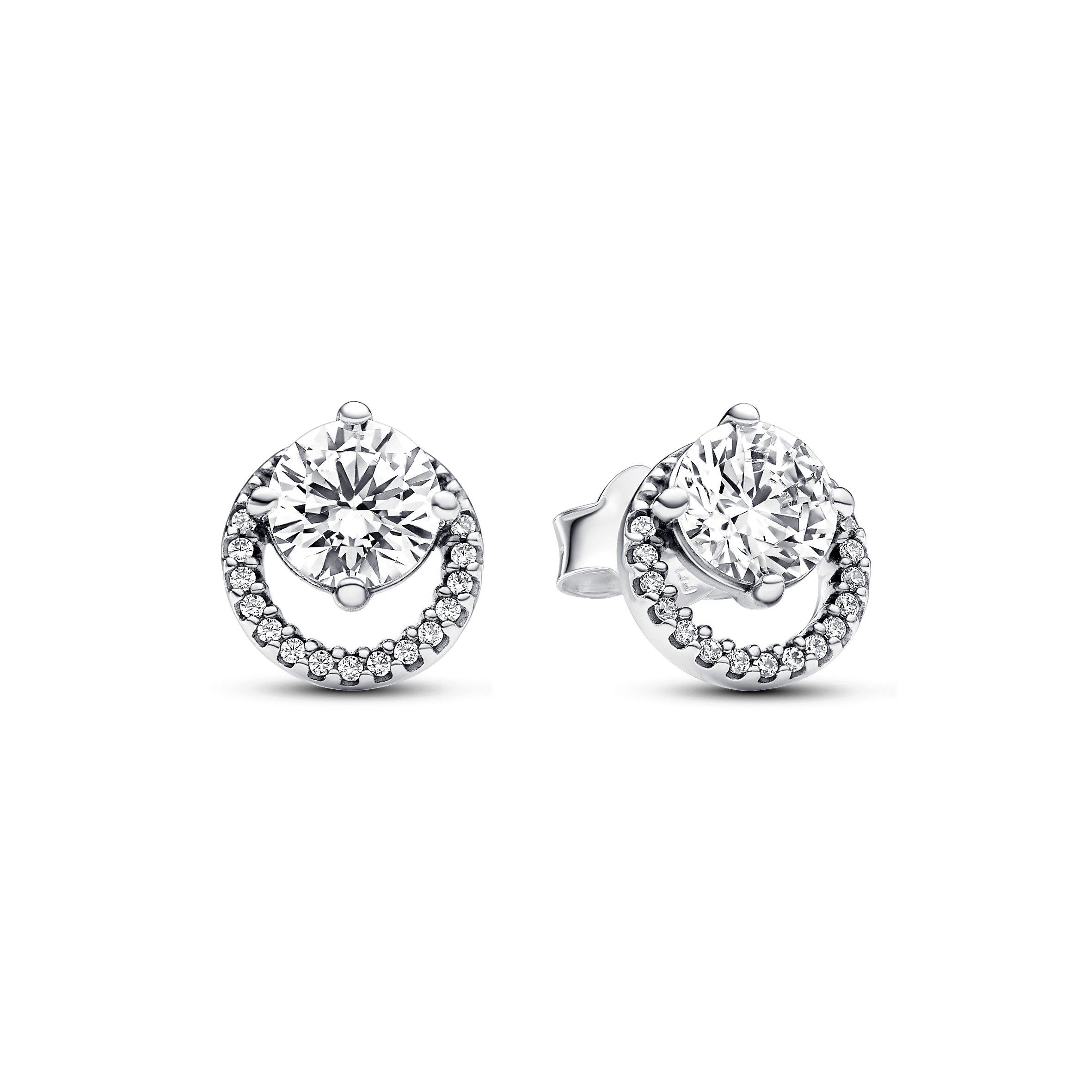 Pandora Ohrring-Set Pandora Ohrstecker Round Halo günstig online kaufen