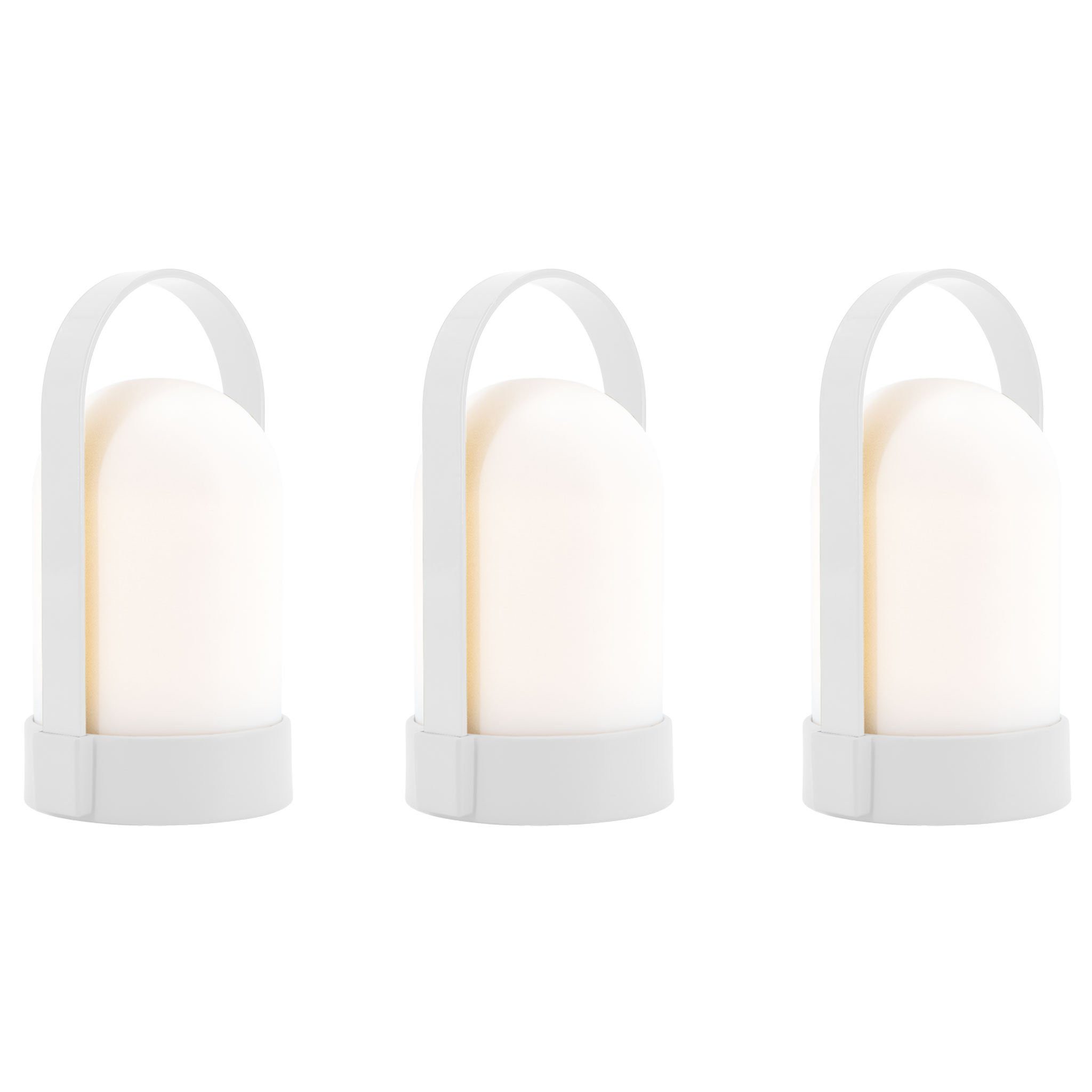 Remember LED Tischleuchte URI Piccolos Pure, 3er Set, LED fest integriert, warmweiß