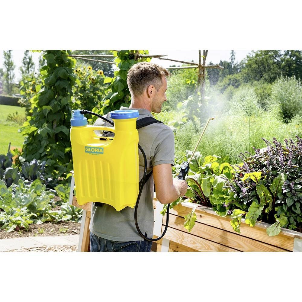 Gloria Drucksprühgerät Kolbenrückensprühgerät - 12 l Rückenspritze, Gartenspritze 000056.0000