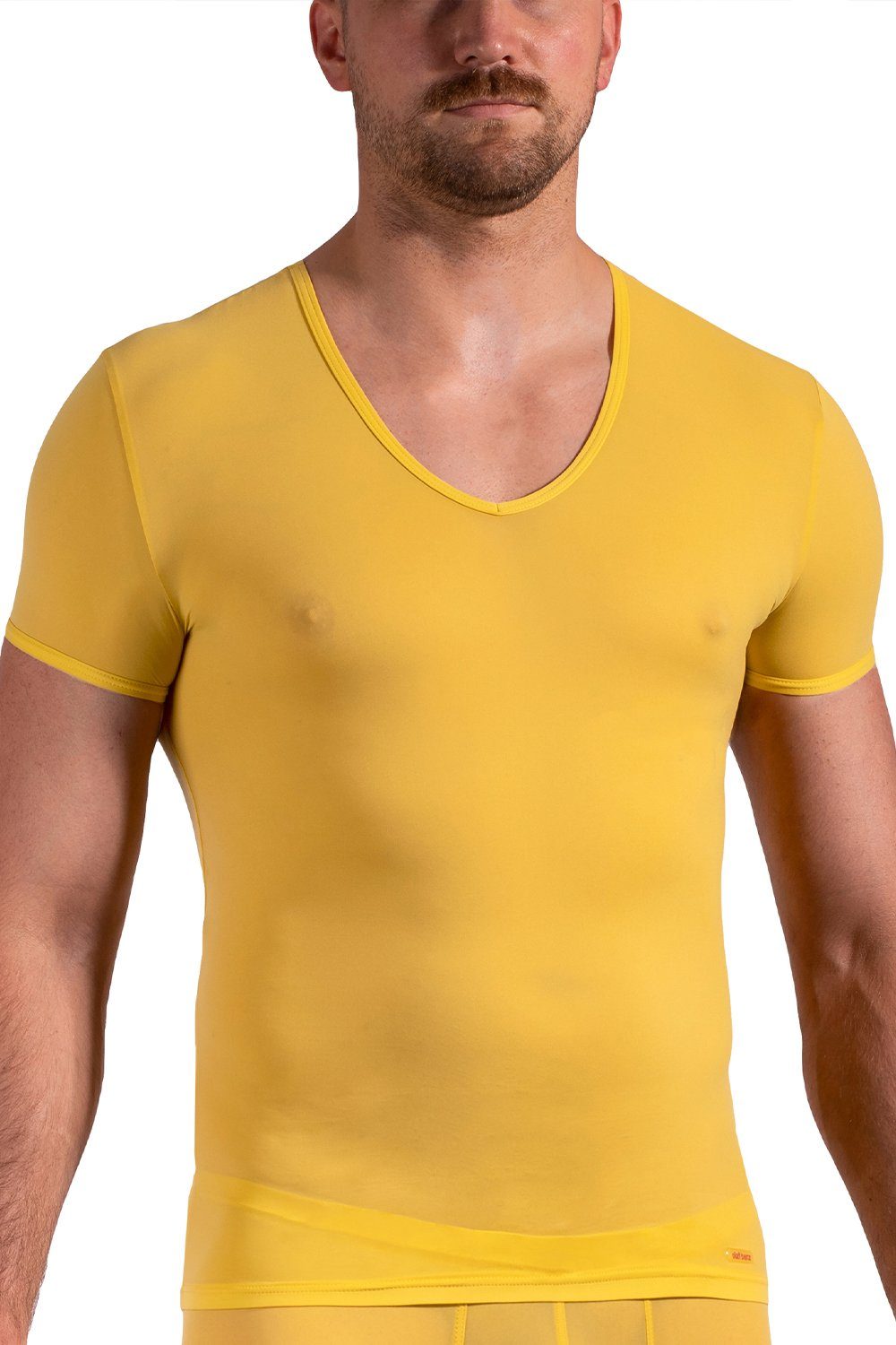 T-Shirt Benz (Low) Shirt Olaf V-Neck mustard 106024