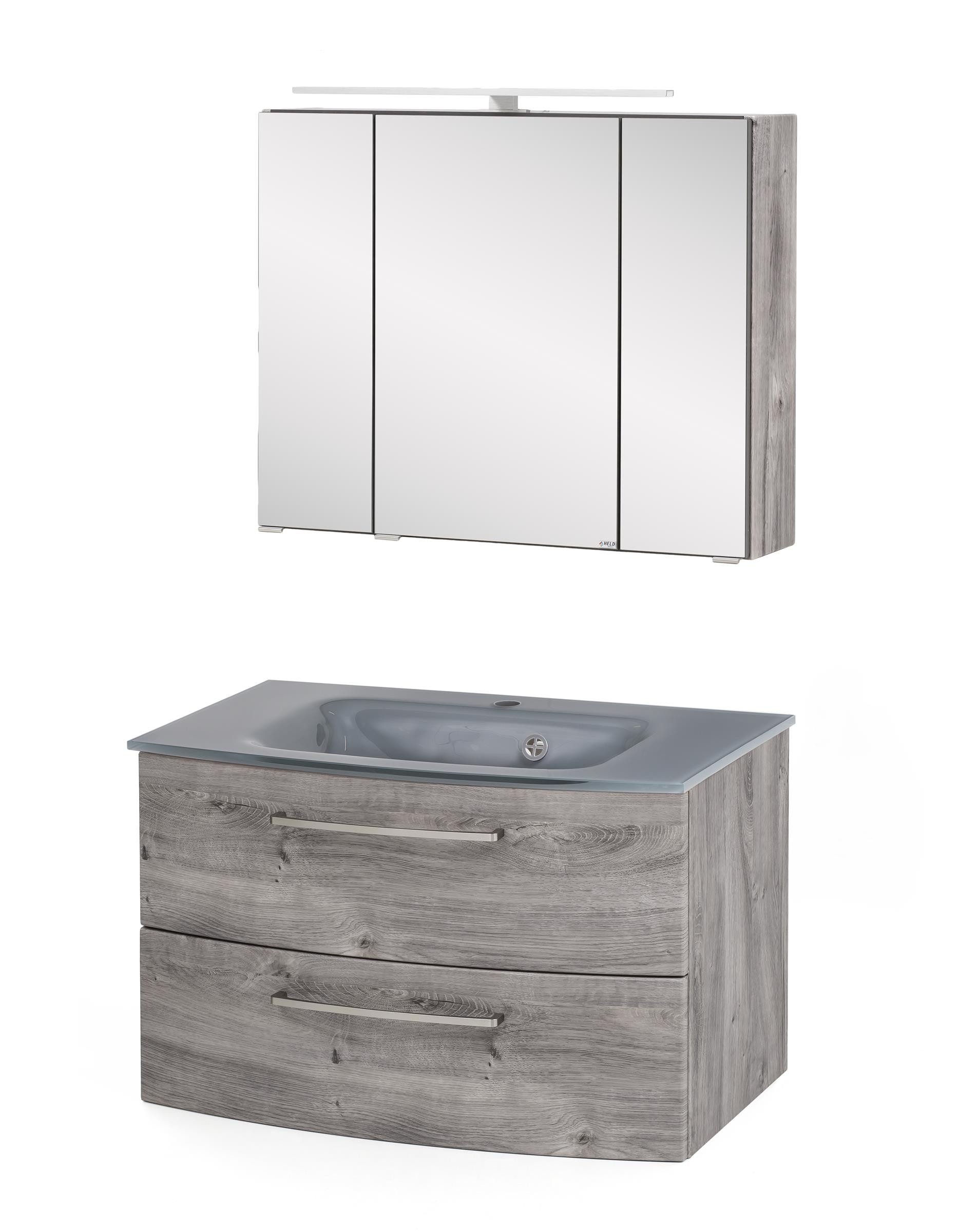 HELD MÖBEL Badezimmer-Set 80 x 200 x 49 cm (B/H/T)