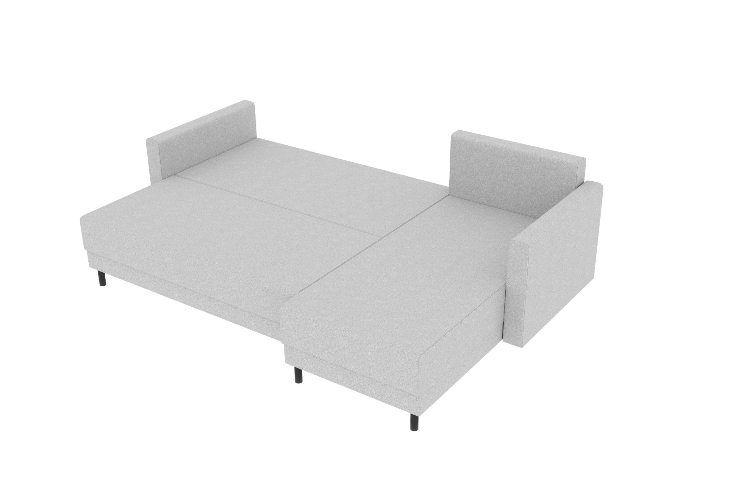 Stylefy Ecksofa Paloma, L-Form, Eckcouch, mit Bettfunktion, mit Sitzkomfort, Modern Sofa, Bettkasten, Design