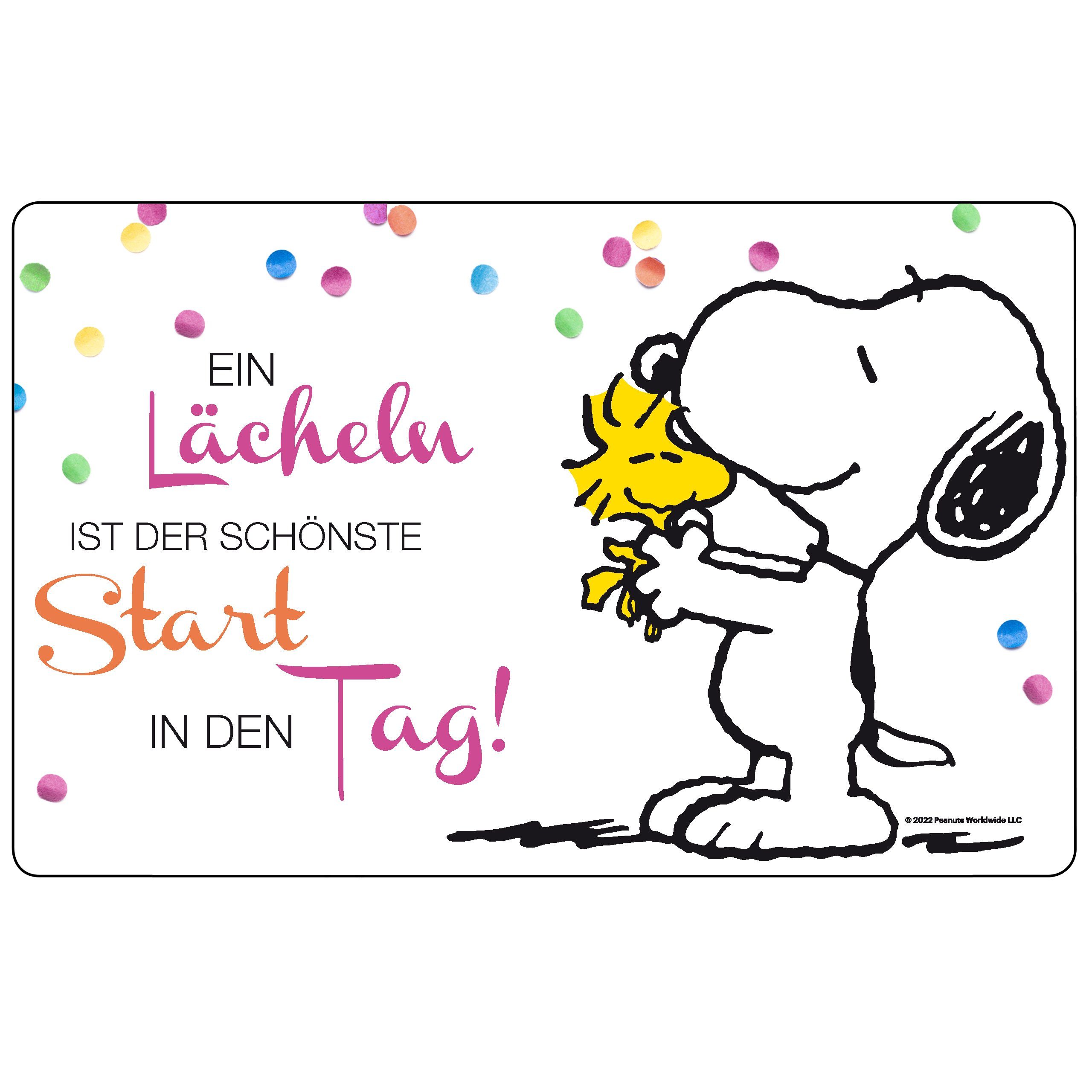(PP) Labels® Start Ein Kunststoff in United Lunchbox Tag der Pink, Brotdose den schönste ist Lächeln - Snoopy