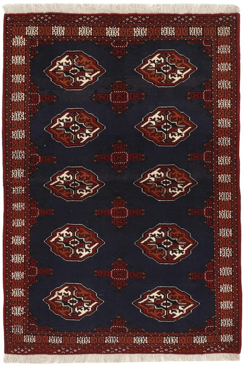 Orientteppich Turkaman 105x148 Handgeknüpfter Orientteppich / Perserteppich, Nain Trading, rechteckig, Höhe: 6 mm