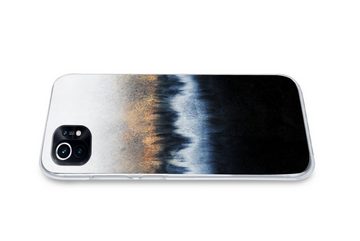 MuchoWow Handyhülle Abstrakt - Gold - Luxus - Blau, Phone Case, Handyhülle Xiaomi Mi 11, Silikon, Schutzhülle