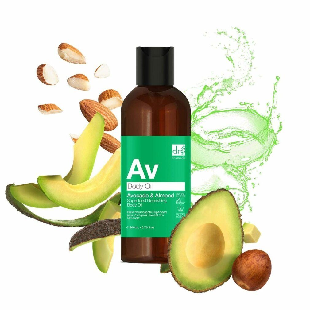 Dr Botanicals Körperöl 200 nourishing ml ALMOND SUPERFOOD body & AVOCADO oil