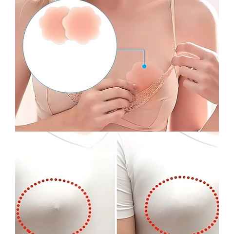 Maxpera Brustwarzenabdeckung Nippelcover Silikon selbstklebend Brustwarzen Abdeckungen (1 Paar)