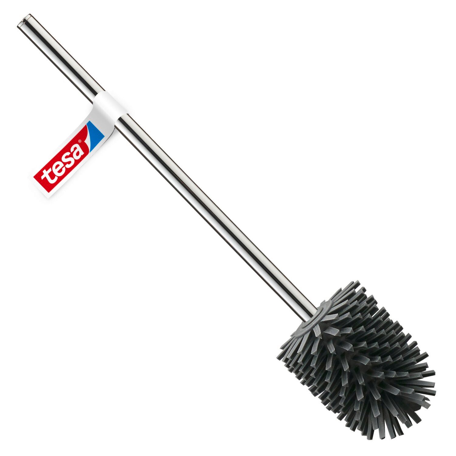 tesa WC-Reinigungsbürste WC Reinigungsbürste Silikon Toilettenbürste, WC Bürste, topffrei, Gäste-WC, Badezimmer, (Packung, 1-tlg), hygienisch tropffrei schnelltrocknend kratzfrei langlebig pflegeleicht