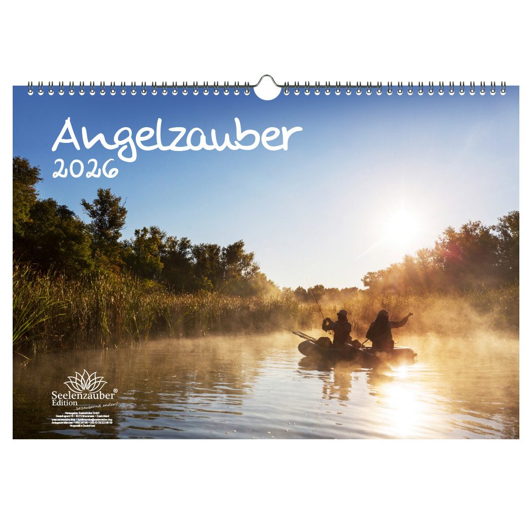 Seelenzauber Настенный календарь Angelzauber DIN A3 Календари für 2026 angeln und fischen - Seelenzauber