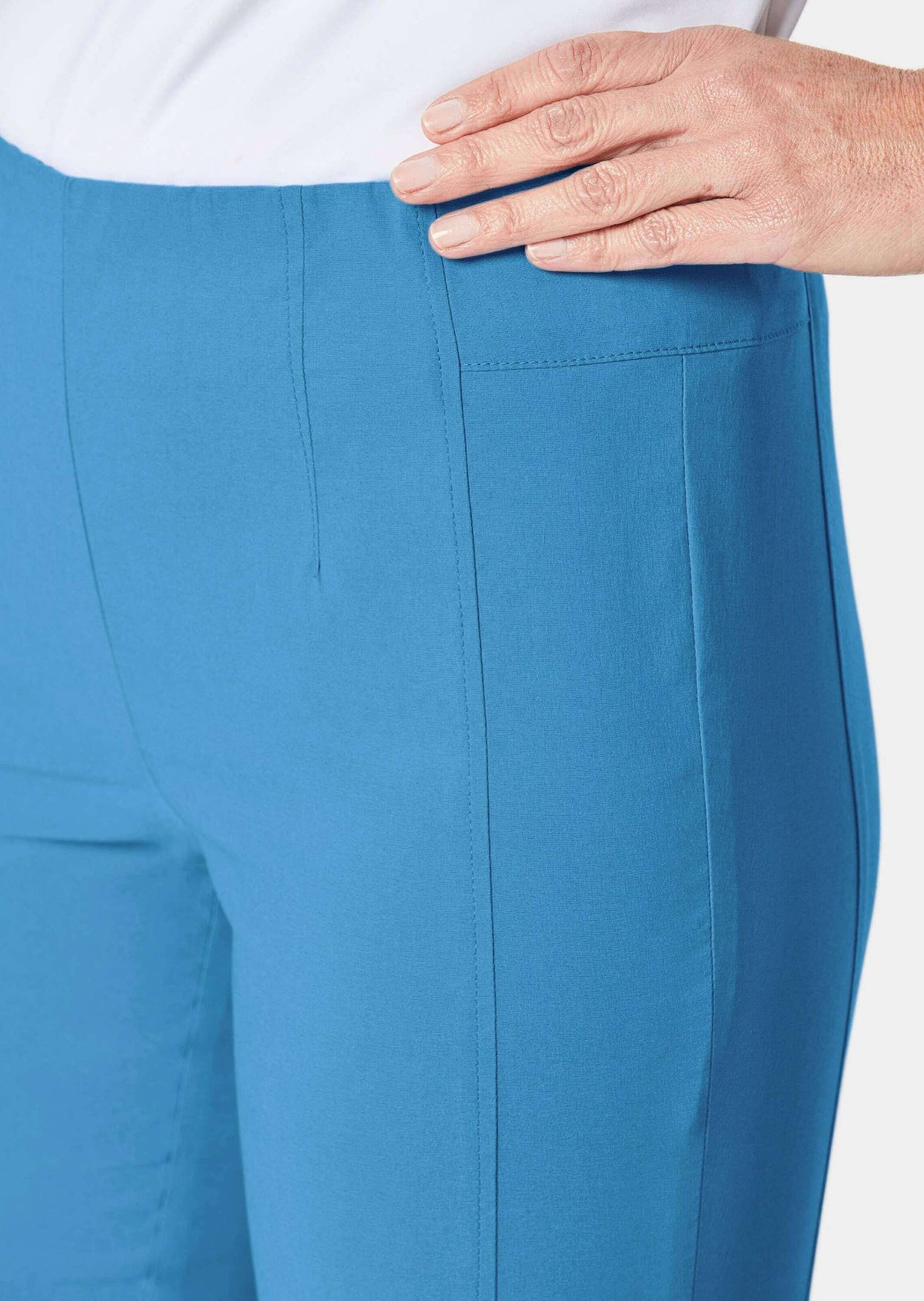 Schlupfhose atlantikblau GOLDNER Louisa Pflegeleichte Super-Stretch-Schlupfhose