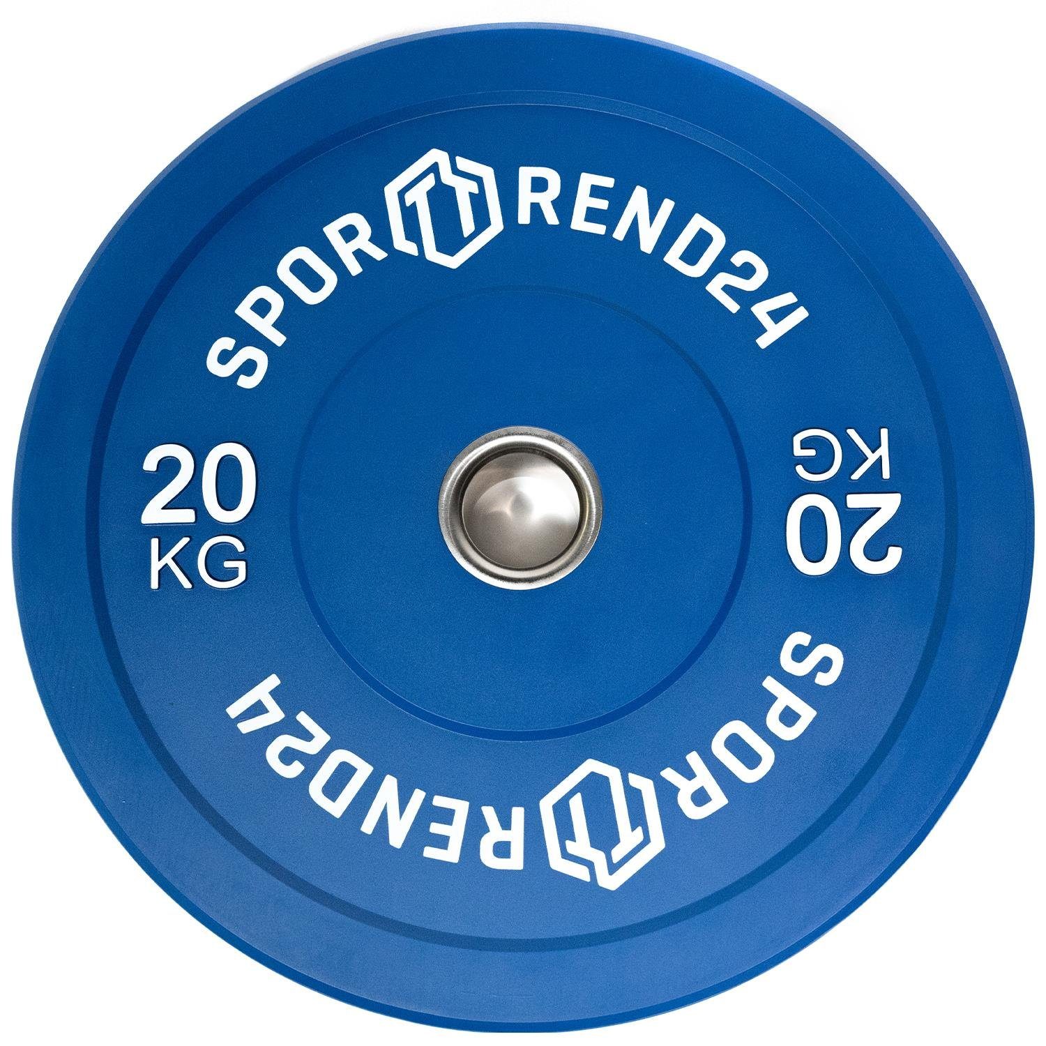 Sporttrend 24 Hantelscheiben Bumper Plate 20kg Gewichtsscheibe, Aufnahme