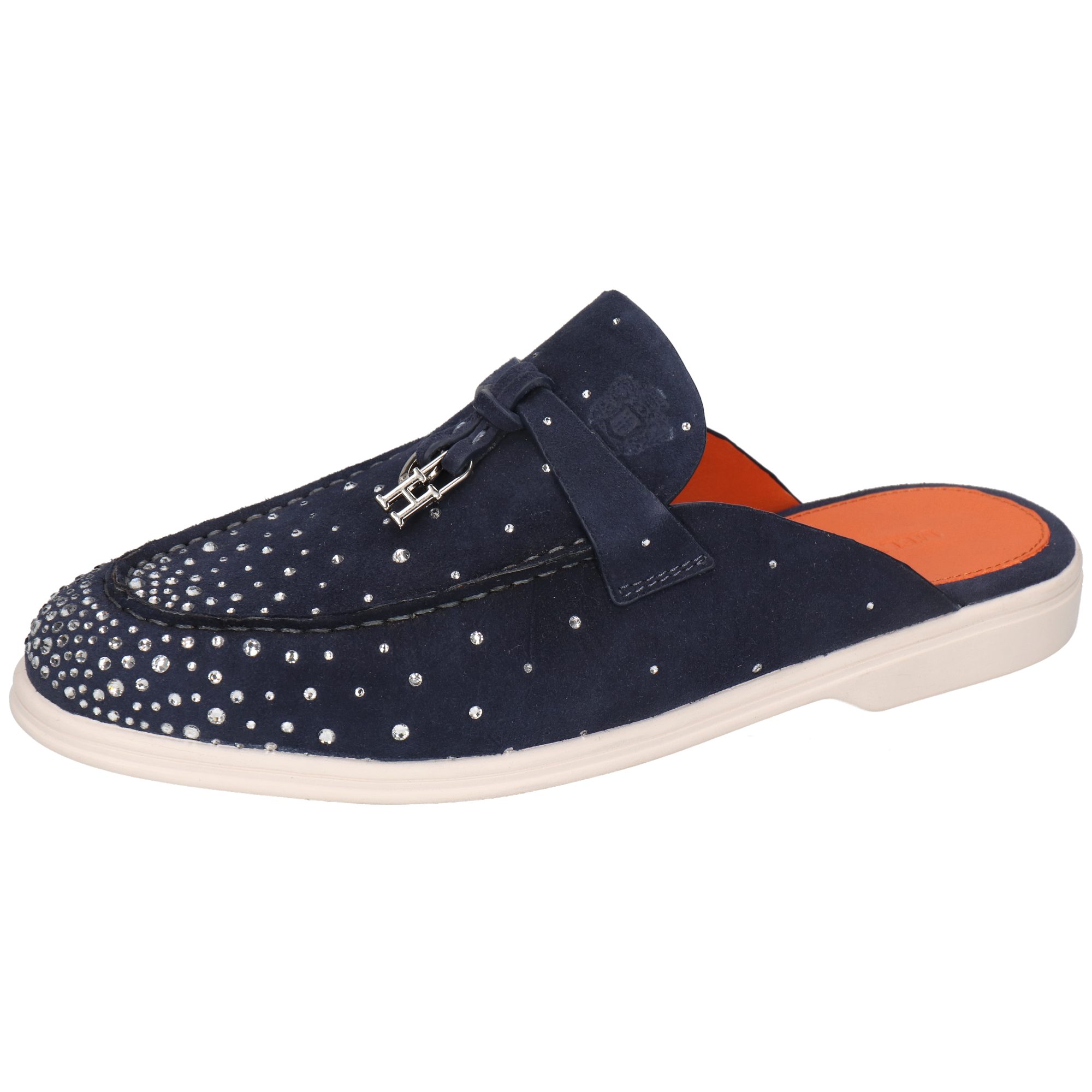 Suede Navy Strass
