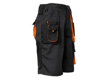 Classic Arbeitsshorts Kurze-Arbeitshose Shorts Cargo-Schutzhose Sommer Schwarz-Orange