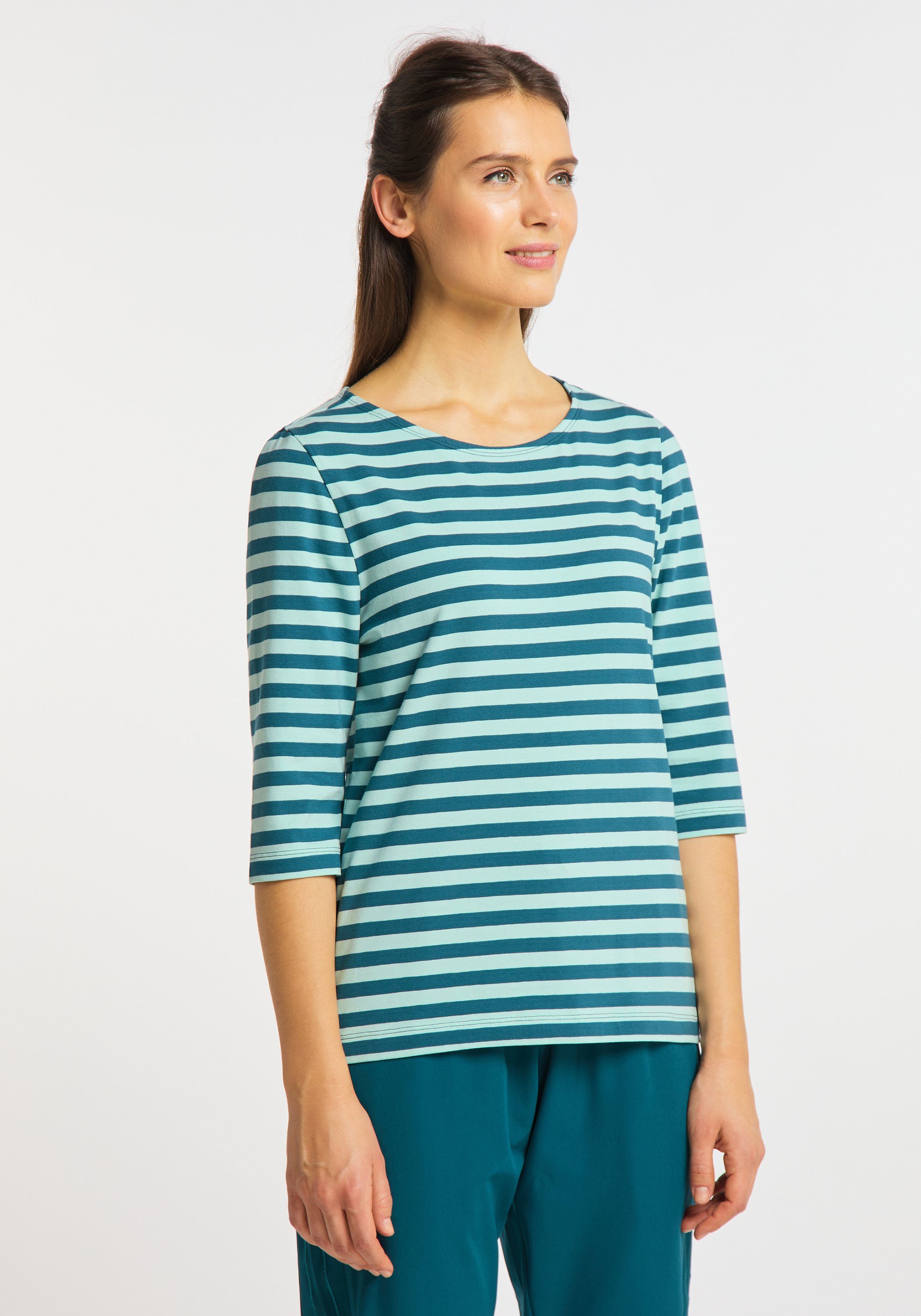 3/4-Arm-Shirt MALINA teal Arm-Shirt Joy stripes deep Sportswear 3/4