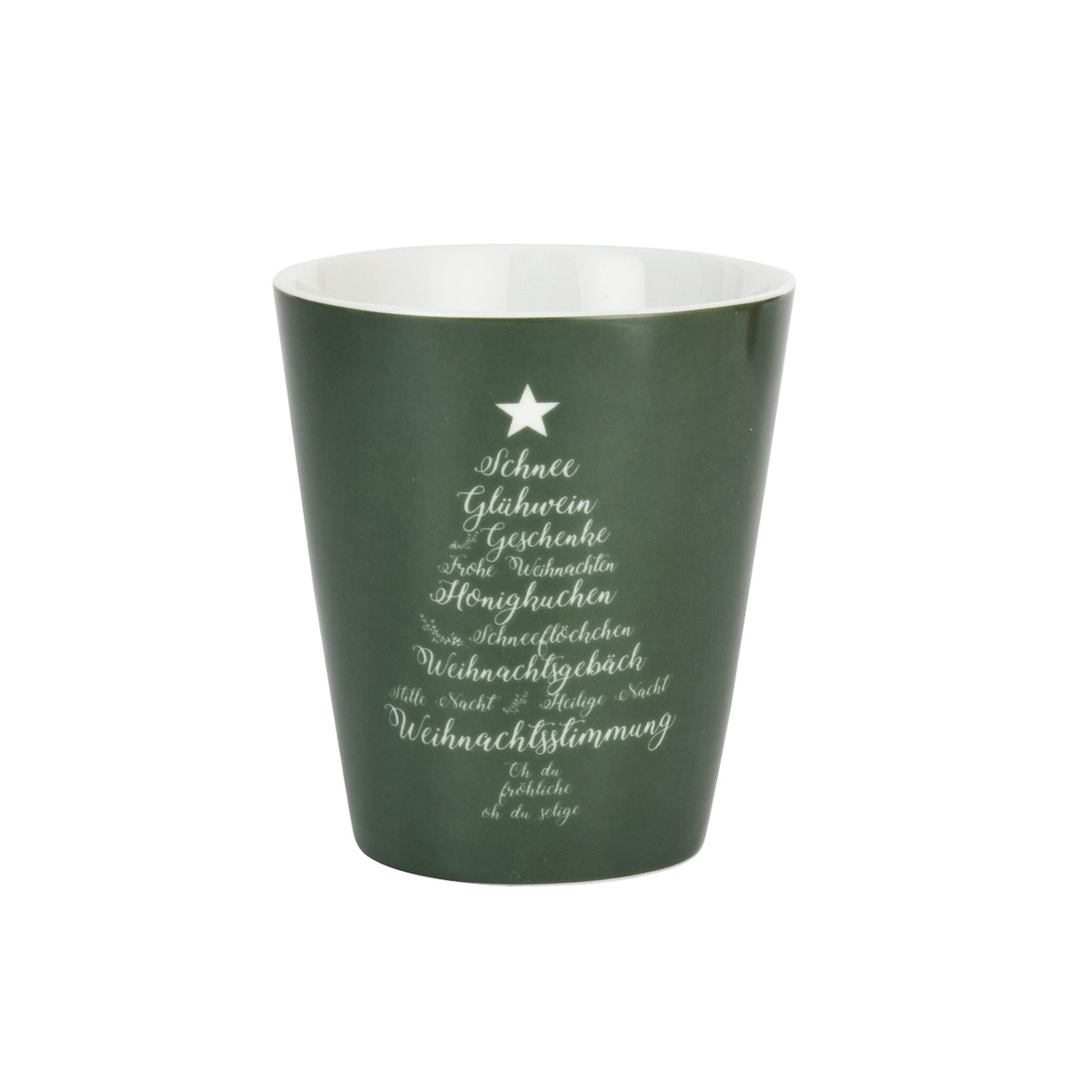 Krasilnikoff Кружки Happy Mug Christmas Words, Porzellan
