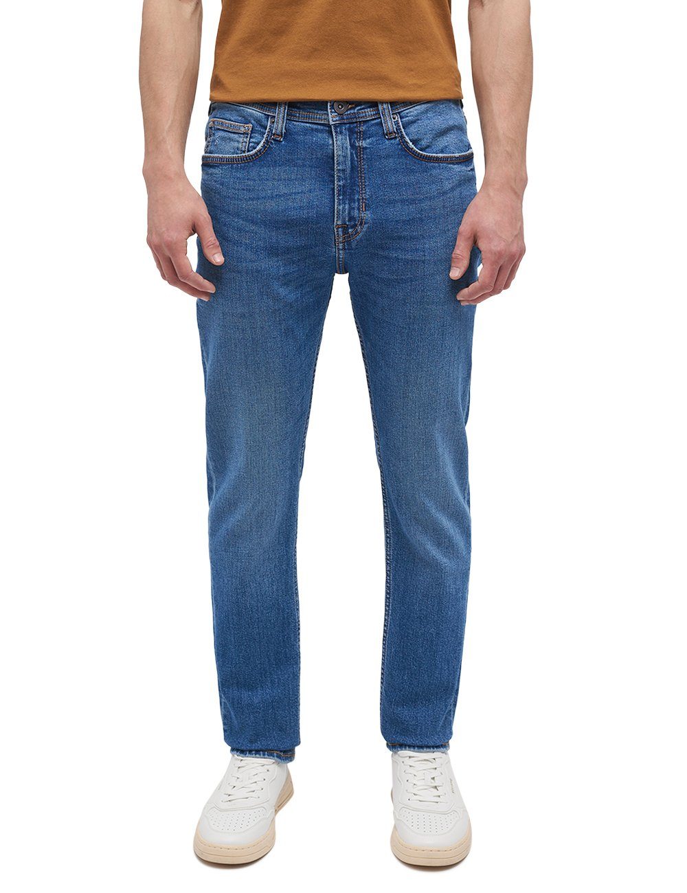 Mustang Orlando mittelblau Mustang 5-Pocket-Jeans Orlando Hose MUSTANG Style Style Slim Slim