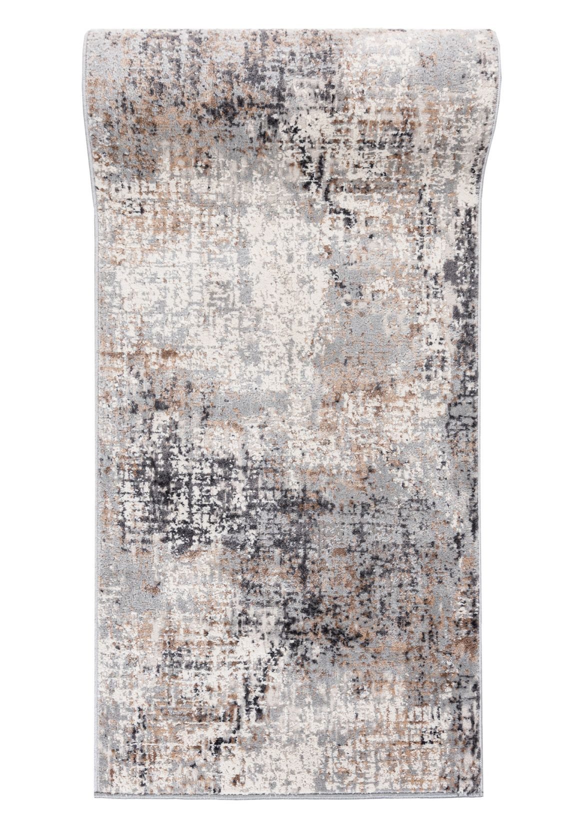Mazovia Läufer Modern Abstrakt Beige Anthrazit Flur, Schlafzimmer, Diele, Fußbodenheizung